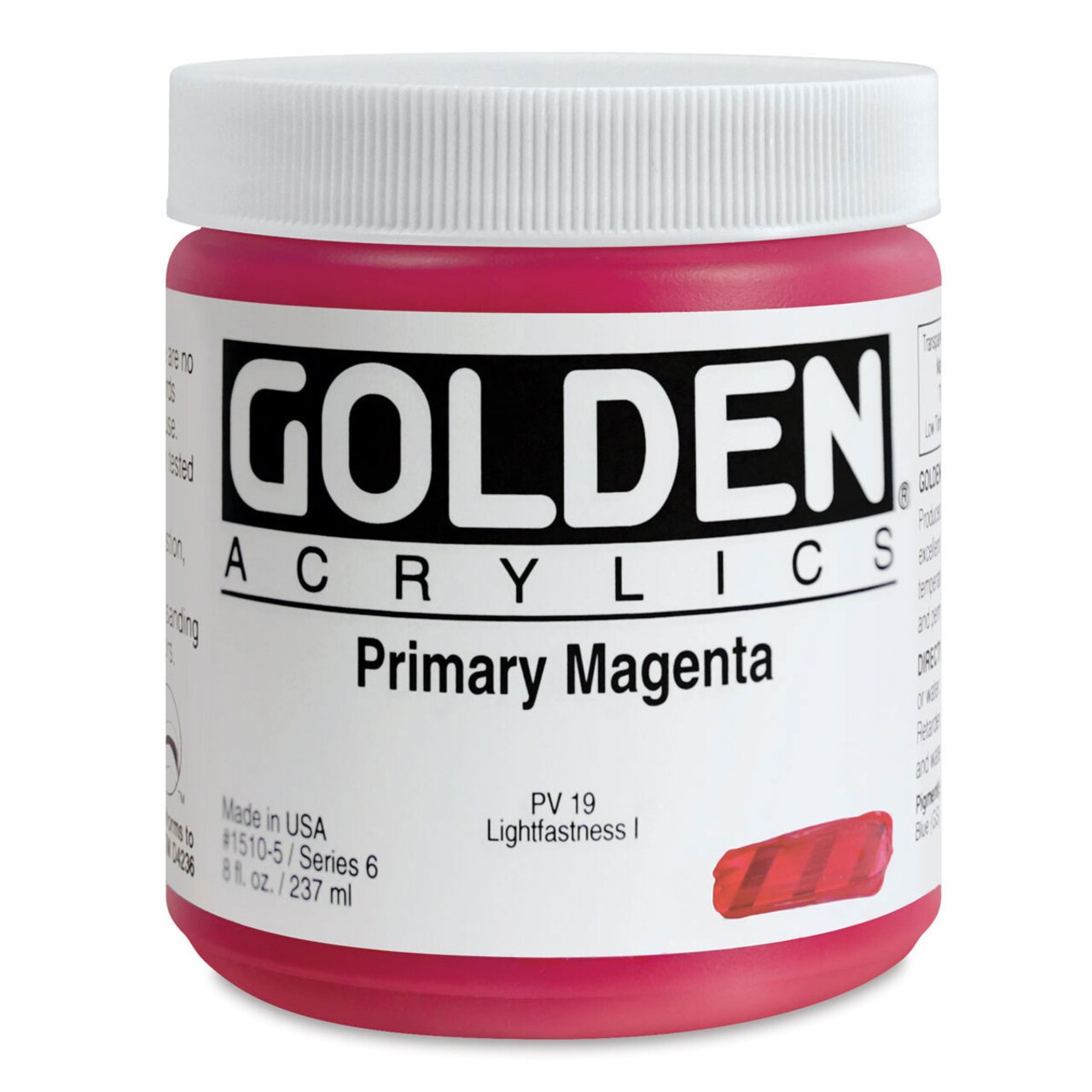 Golden Heavy Body Artist Acrylics - Primary Magenta, 8 oz jar